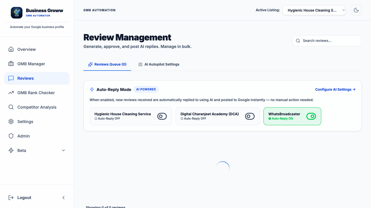 AI Review Generator live demo