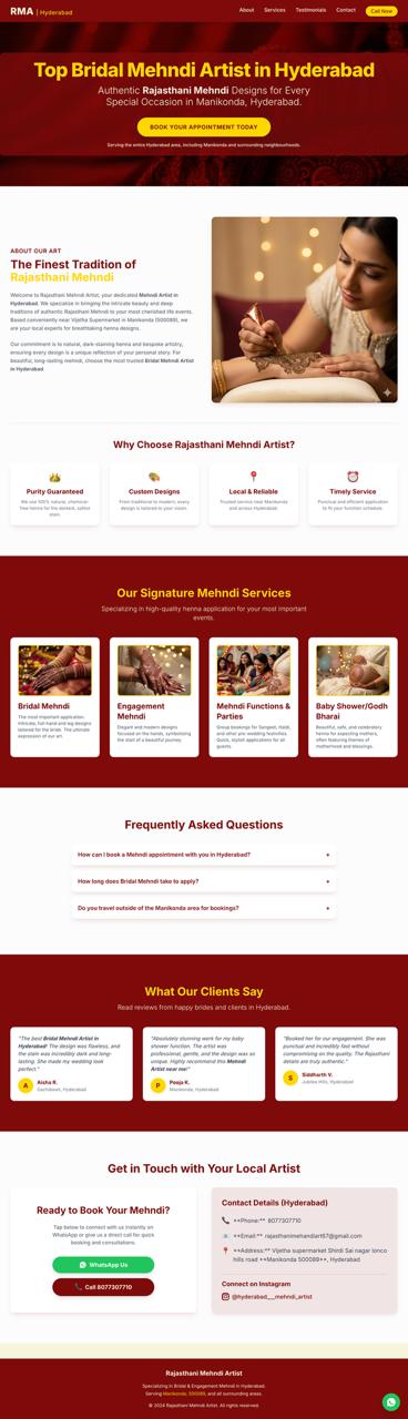 Rajasthani Mehandi Artist